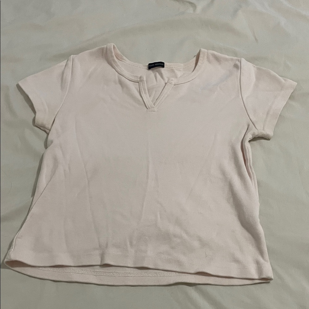 Brandy Melville Light Pink Short Sleeve Tee